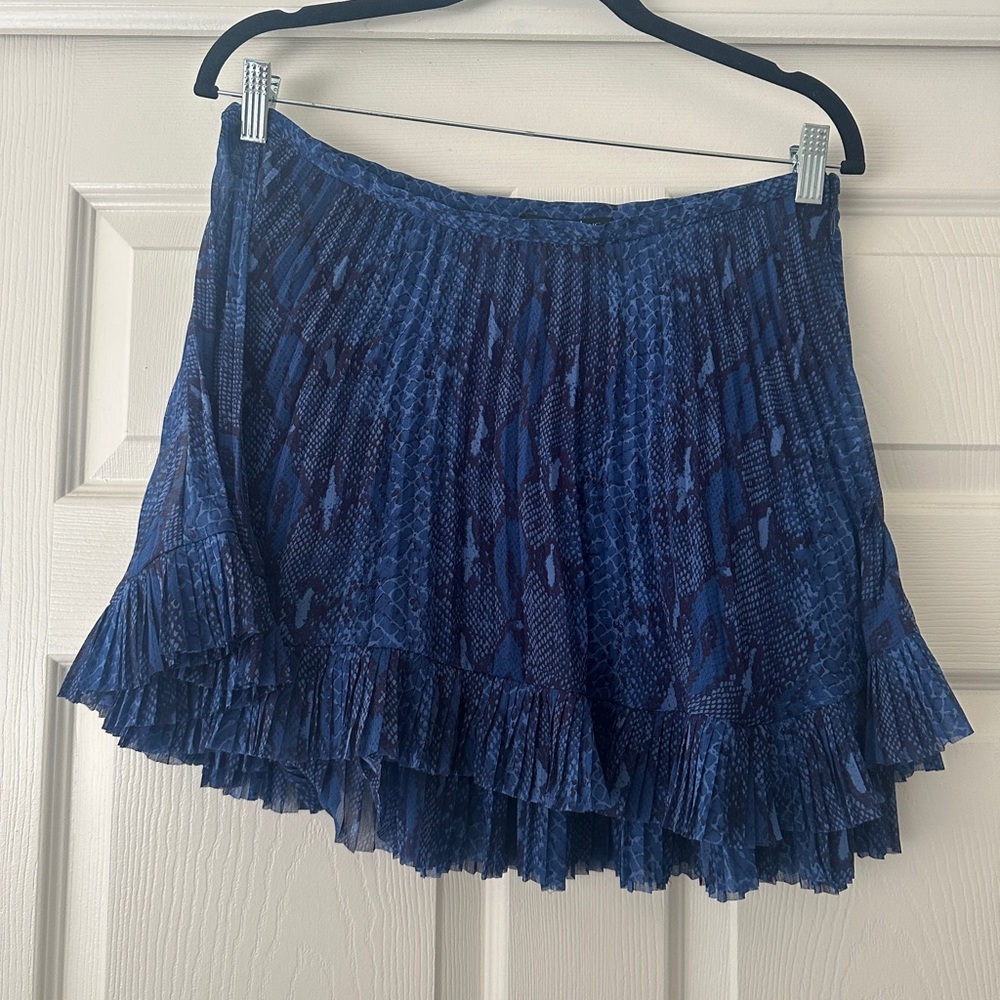 Banana Republic Navy Pleated Mini Skirt